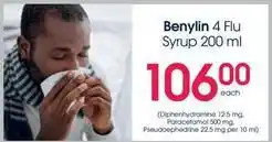 Clicks 4 flu syrup 200 ml offer