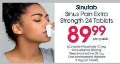 Clicks Sinus pain extra strength 24 tablets offer