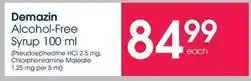 Clicks Alcohol-free syrup 100 ml offer