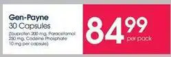 Clicks Gen-payne 30 capsules offer