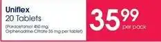 Clicks Uniflex 20 tablets offer