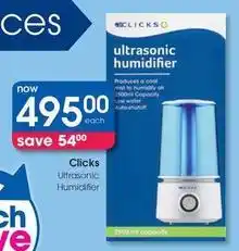 Clicks Clicks - ultrasonic humidifier offer