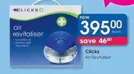 Clicks Clicks - air revitaliser offer