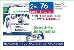 Clicks Grand-pa - headache powders offer