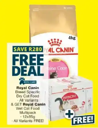 Checkers Royal Canin Breed Specific Dry Cat Food offer