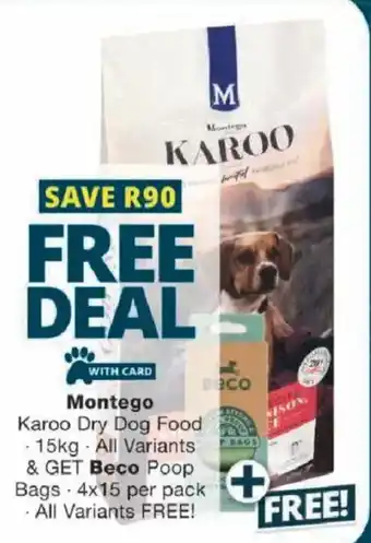Checkers Montego Karoo Dry Dog Food offer