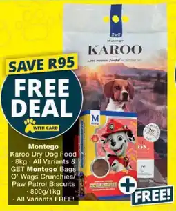Checkers Montego Karoo Dry Dog Food offer