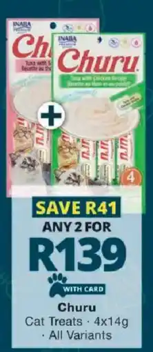 Checkers Churu Cat Treats offer
