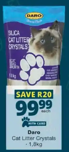 Checkers Daro Cat Litter Crystals offer
