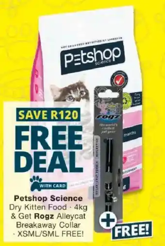Checkers Petshop Science Dry Kitten Food offer