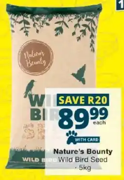 Checkers Nature's Bounty Wild Bird Seed offer