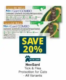 Checkers NexGard Tick & Flea Protection for Cats offer