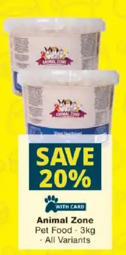 Checkers Animal Zone Pet Food offer