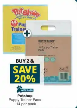 Checkers Petshop Puppy Trainer Pads offer
