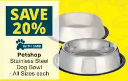 Checkers Petshop Stainless Steel Dog Bowl offer