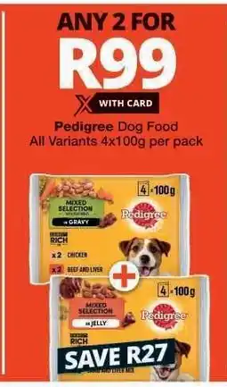 Checkers Pedigree Dog Food offer
