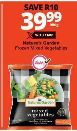 Checkers Nature's Garden Frozen Mixed Vegetables offer