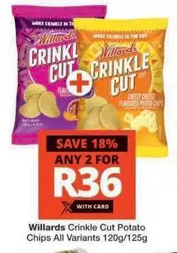 Checkers Willards Crinkle Cut Potato Chips offer