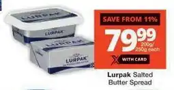 Checkers Lurpak Salted Butter Spread offer