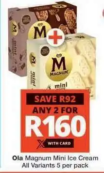 Checkers Ola Magnum Mini Ice Cream offer