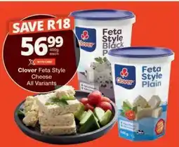 Checkers Clover Feta Style Cheese All Variants offer