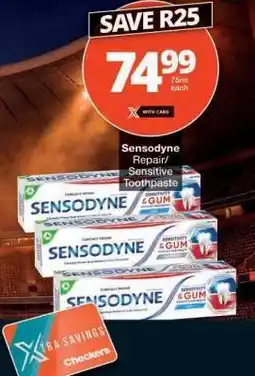 Checkers Sensodyne Repair/Sensitive Toothpaste offer