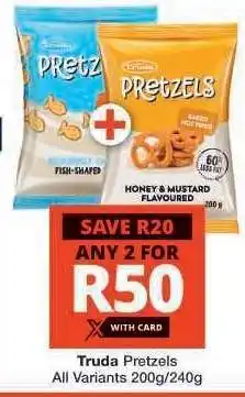 Checkers Truda Pretzels offer