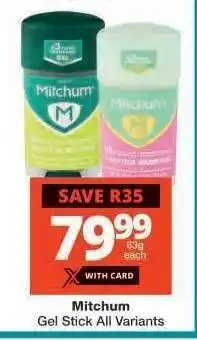 Checkers Mitchum offer