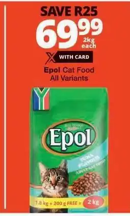 Checkers EPOL CAT FOOD offer