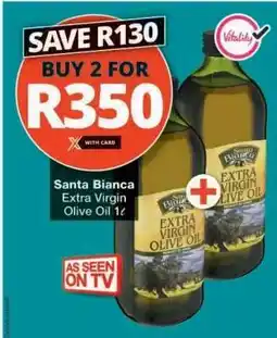 Checkers Santa Bianca Extra Virgin Olive Oil 1ℓ offer