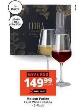 Checkers Maison Forine Leira Wine Glasses offer