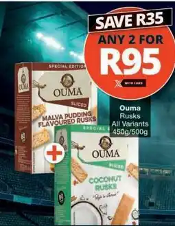 Checkers Ouma Rusks offer