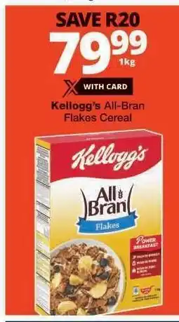 Checkers Kellogg's All Bran Flakes Cereal offer