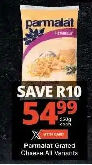 Checkers Parmalat Grated Cheese All Variants offer