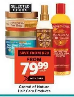 Checkers Creme of Nature Hair Care Products offer