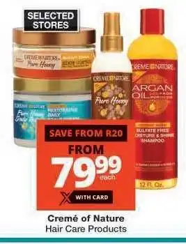Checkers Creme of Nature Hair Care Products offer