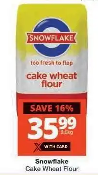 Checkers SNOWFLAKE CAKE WHEAT FLOUR offer