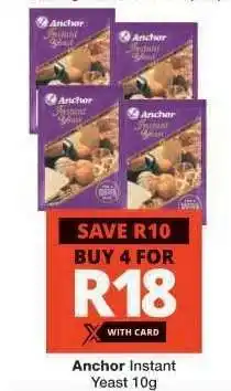 Checkers Anchor Instant Yeast 10g offer
