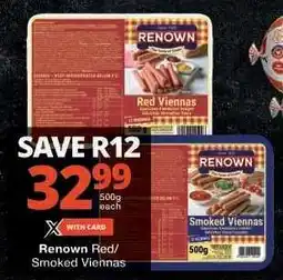 Checkers RENOWN RED/SMOKED VIENNAS offer