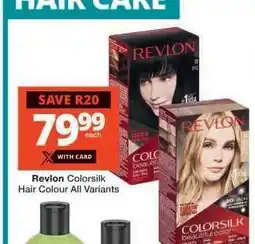 Checkers Revlon Colorsilk Hair Colour All Variants offer