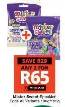 Checkers Mister Sweet Speckled Eggs offer