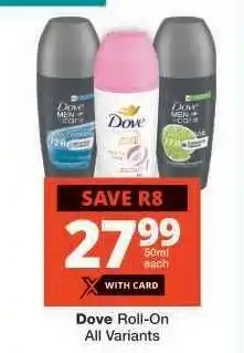 Checkers Dove Roll On offer