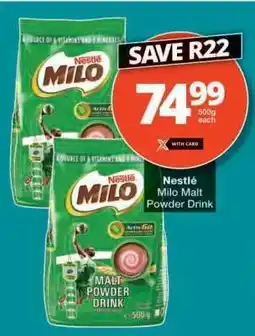 Checkers NESTLÉ Milo Malt Powder Drink offer