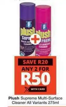 Checkers PLUSH SUPREME MULTI-SURFACE CLEANER offer