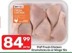 Pick n Pay PnP Fresh Chicken Drumsticks 6s or Wings 12s offer
