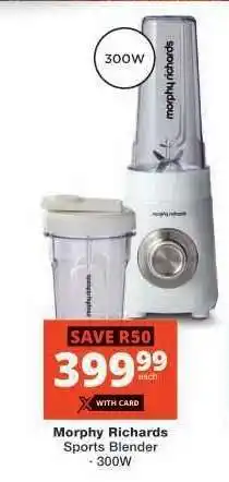 Checkers Morphy Richards Sports Blender offer