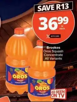 Checkers Brookes Oros Squash Concentrate offer
