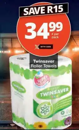 Checkers TWINSAVER ROLLER TOWELS offer