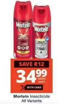 Checkers Mortein Insecticide offer