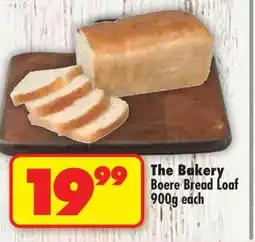 Shoprite The Bakery Boere Bread Loaf 900g each offer